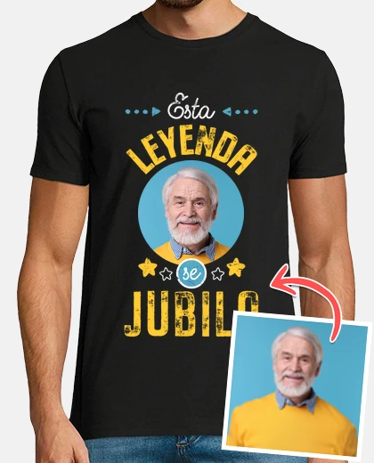 T-shirt this legend is retiring with a customizable photo t-shirt