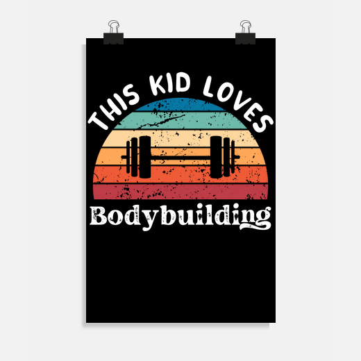 this kid loves bodybuilding boys girls