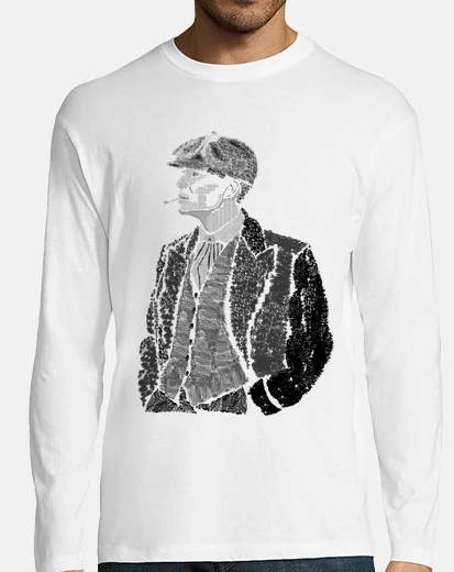 Camiseta Thomas Shelby Hombre, manga larga, blanco