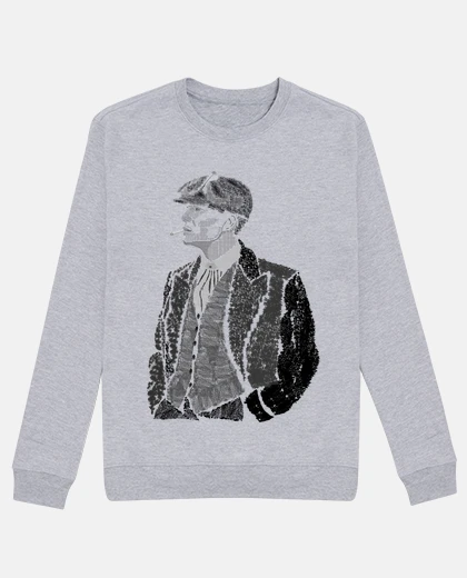 Hoodie thomas shelby man, sweatshirt, vigorous gray
