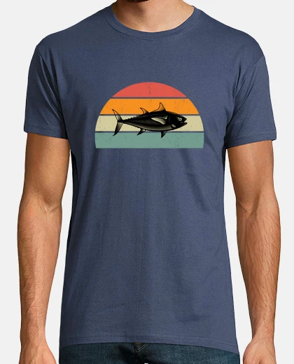 Tee-shirt thon vintage peche en mer homme