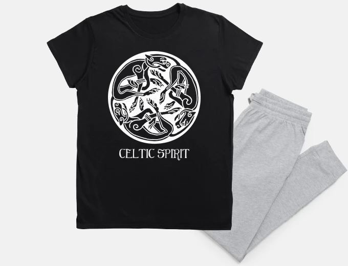 Pyjama three cats celtic spirit animals