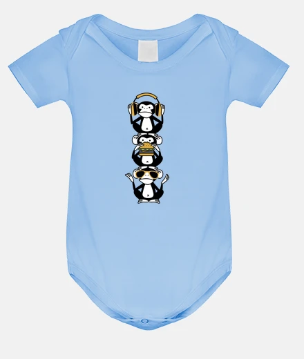 Children's three wise monkeys - totem 3 funny monk