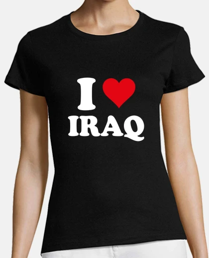 T-shirt ti amo il regalo iracheno del cuore ira
