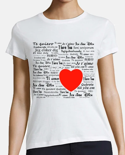 T-shirt Ti amo in ogni lingua del mondo