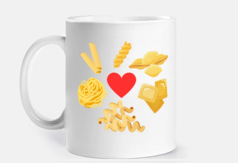 Tazza ti amo la pasta