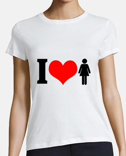 T-shirt ti amo le ragazze