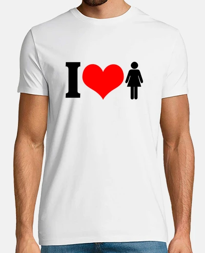 T-shirt ti amo le ragazze