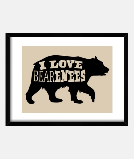 Quadro ti amo orso