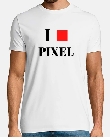 T-shirt ti amo pixel