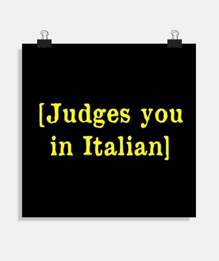 Poster Ti giudica in italiano - citazioni dive