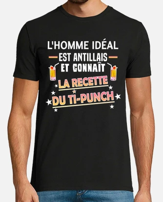 Tee shirt ti punch humour alcool antilles tostadora