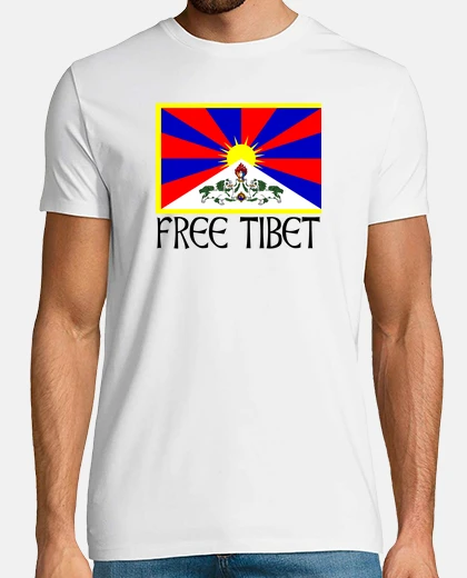 T-shirt tibet nero gratuito