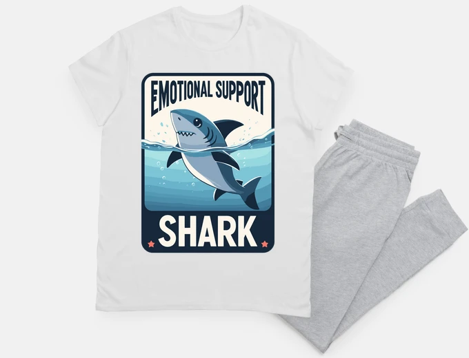 Pijama tiburón de apoyo emocional