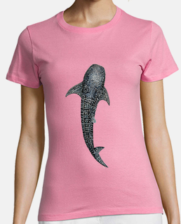Tiburón ballena camiseta mujer chica