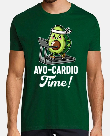 Camiseta tiempo de cardio-aguacate