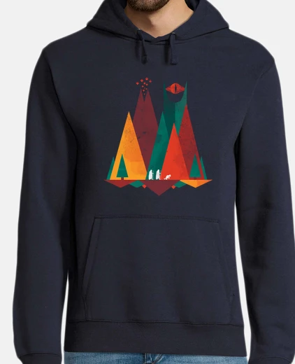 Sudadera tierra media geométrica