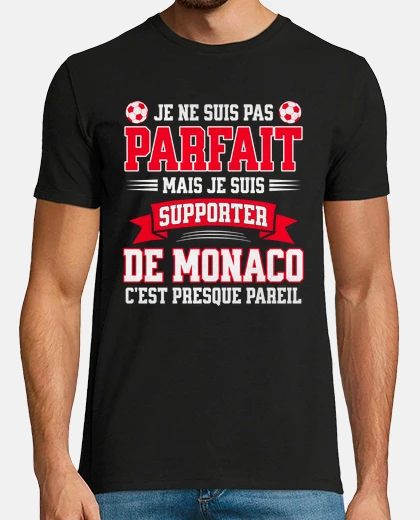 T-shirt tifoso di calcio monaco monegasco
