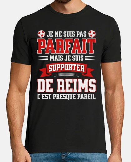 T-shirt tifoso di calcio reims fiero reims