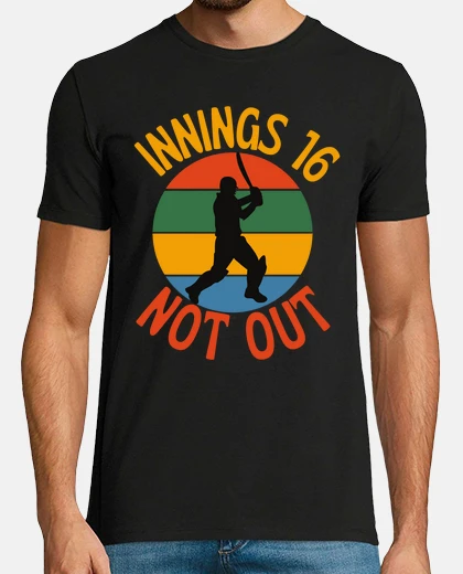 T-shirt tifoso di cricket compleanno di 16 anni