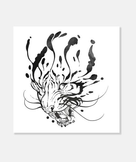 Wall tiger graphic