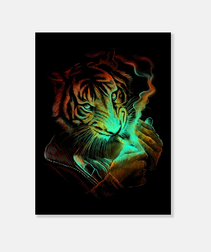 Wall tiger light
