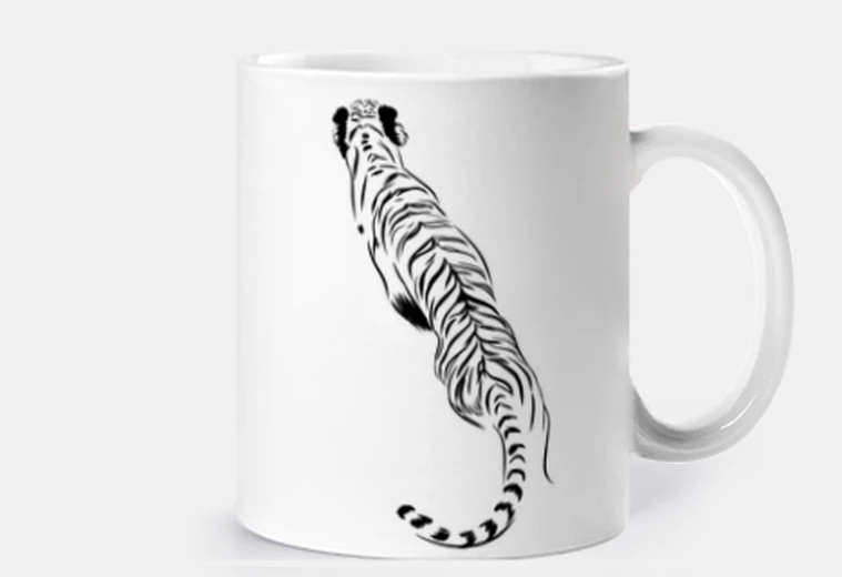 Cup tiger lines