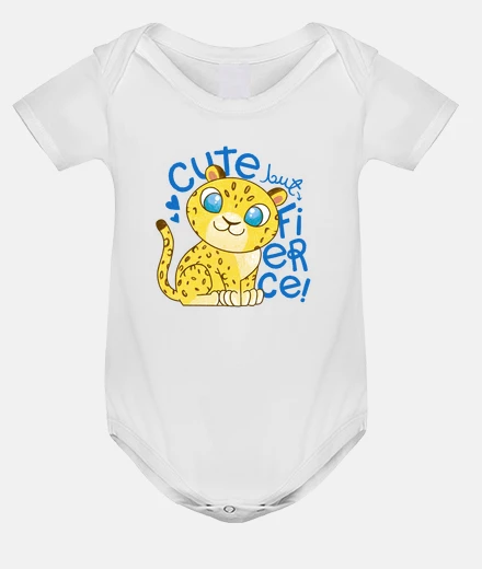 Kids tiger little baby kind but fierce onesie bodysuit toy