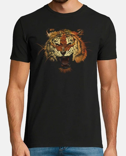 Tee-shirt tiger rugissement couleur