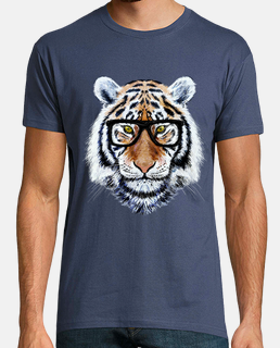 Tiger Face with Glasses