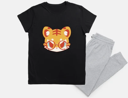 Tiger with glasses