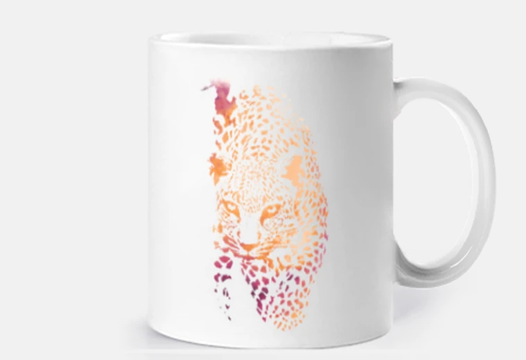 Taza tigre animal salvaje