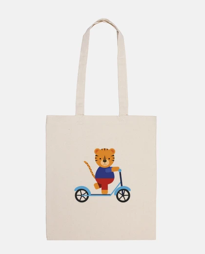 Bolsa tigre en scooter