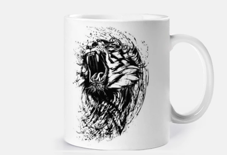 Taza Tigre ilustración