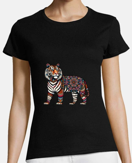 Playera Tigre Mujer Mandalas5.com