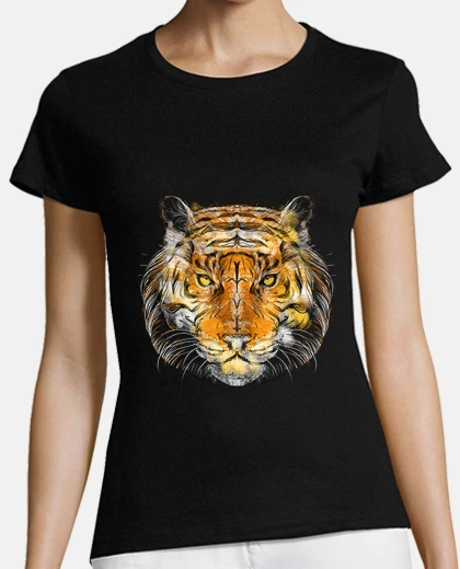 T-shirt tigre ornamentale