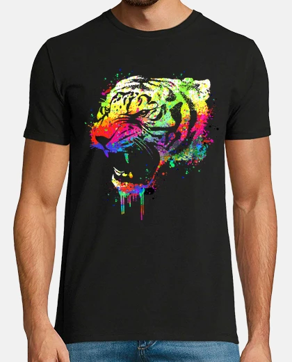 T-shirt tigre technicolor