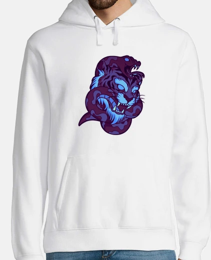 Sudadera tigre y serpiente estilo de la vieja es