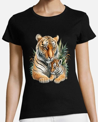 Tee shirt tigre sauvage t te de tigre tostadora