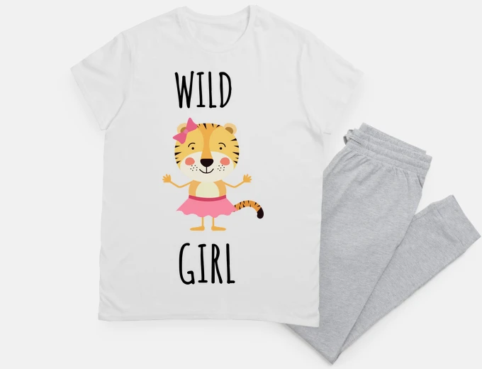 Pajama tigress woman humorous