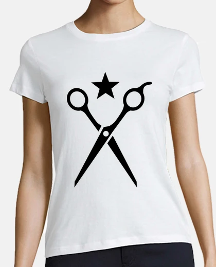 Playera tijeras de peluquero