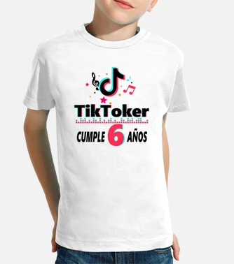 Camiseta ninos tik tok cumpleanos 6 laTostadora