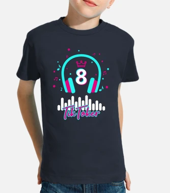 Camiseta ninos tik tok cumpleanos 8 laTostadora