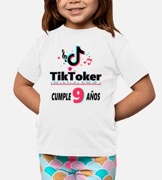 Camiseta ninos tik tok cumpleanos 9 laTostadora Mexico