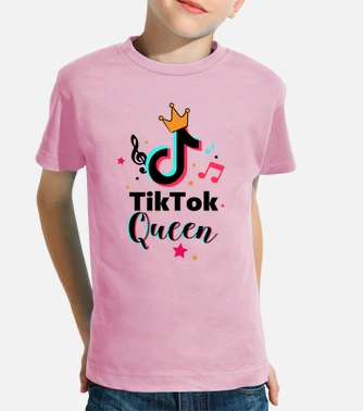 Camiseta ninos tik tok reina nina laTostadora