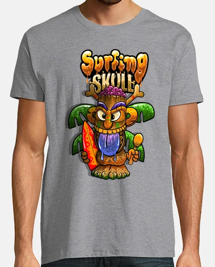 Tee-shirt tiki hawaii surf