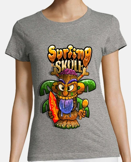 Tee-shirt tiki hawaii surf