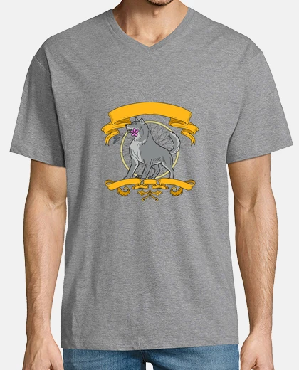 T-shirt timber wolf plumeria disegno fiore dreamcatcher
