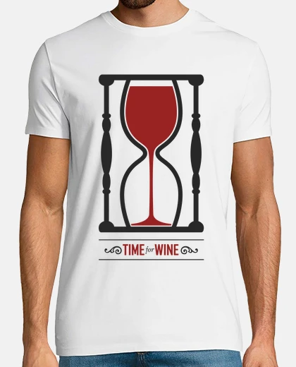 Camiseta Time for wine black