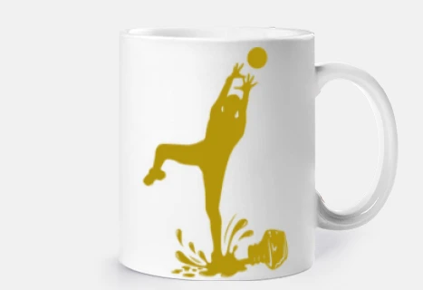 Tinta derramada forma Jugadora Basket e